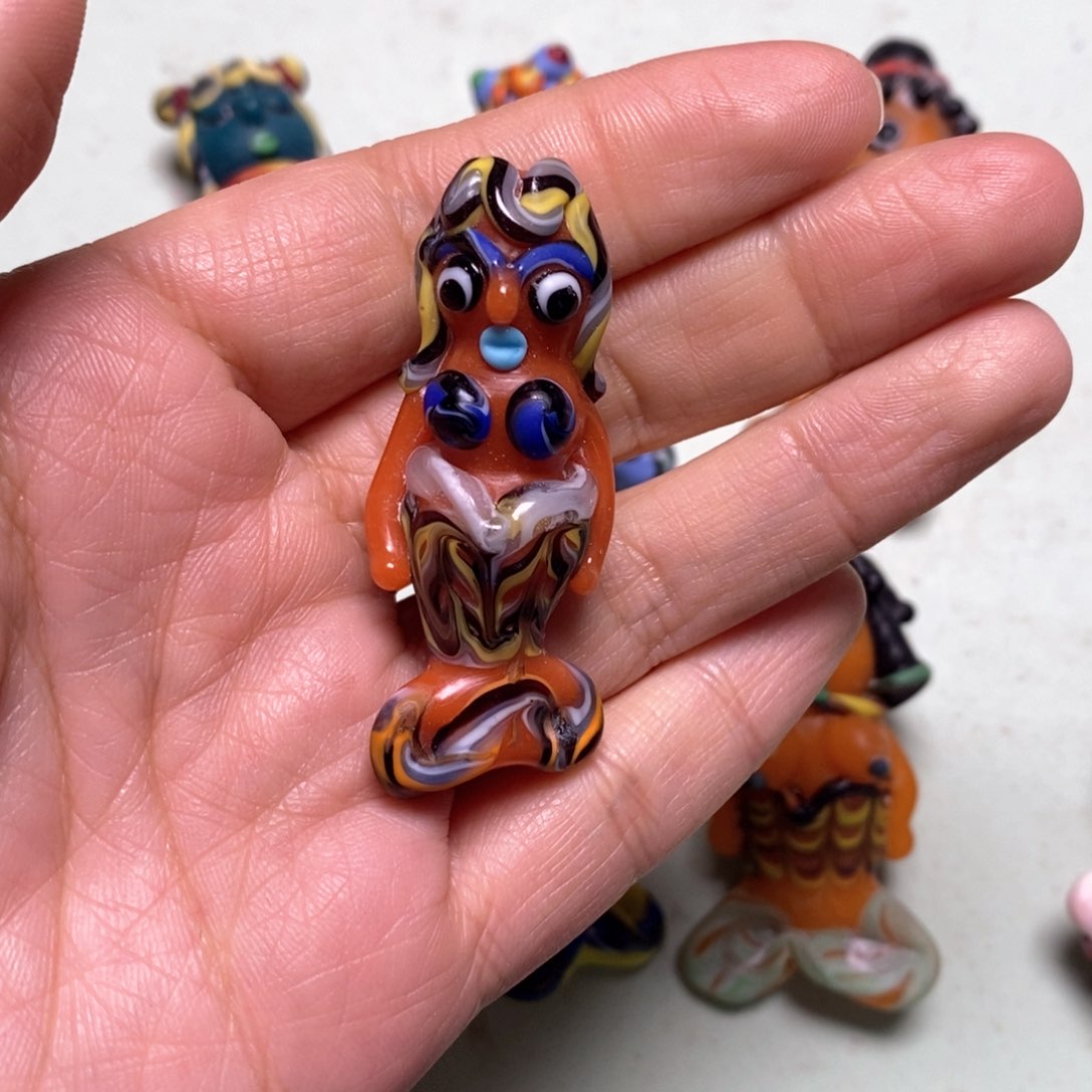 琉璃颈饰印度尼西亚美人鱼