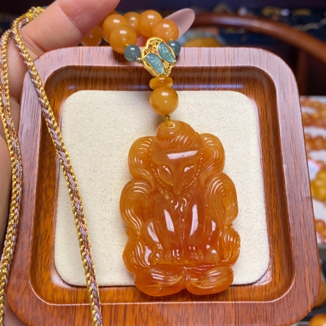 【闪购商品】蜜蜡颈饰未镶嵌项链