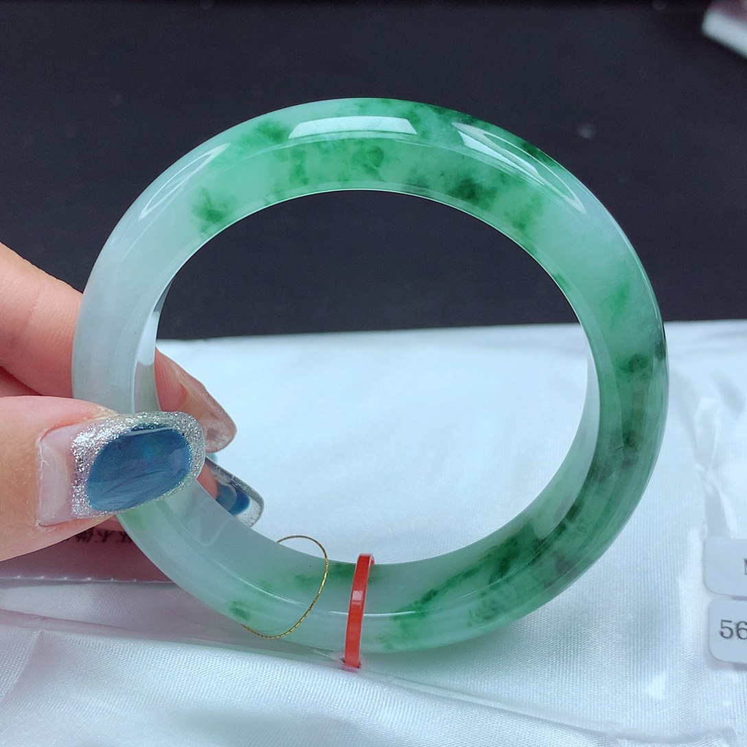 未镶嵌手镯翡翠56圈979