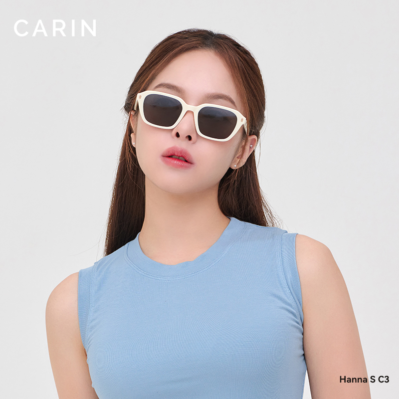 【韩东君王星越同款】CARIN方框墨镜女款2025新款Hanna太阳眼镜防晒