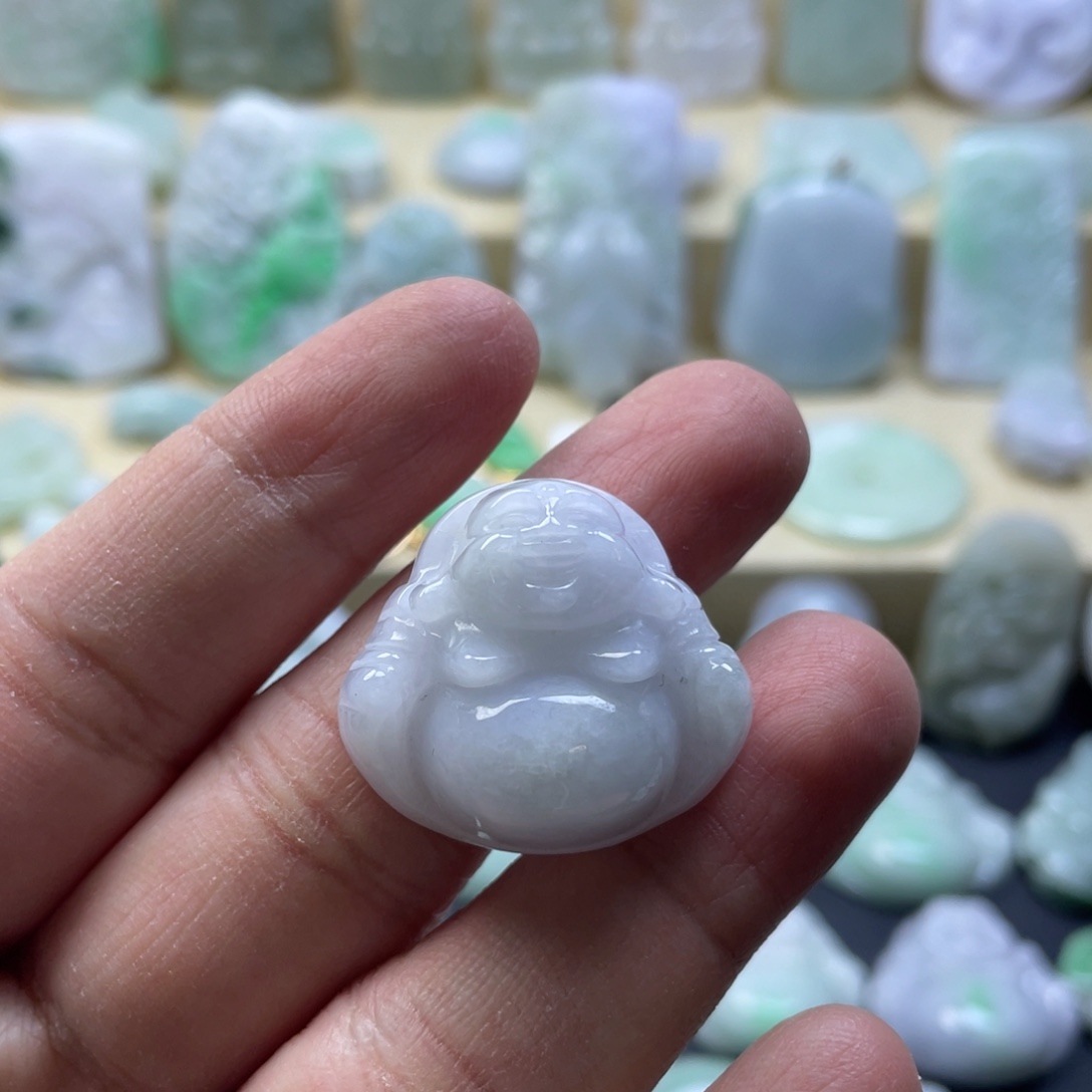 翡翠未镶嵌颈饰纯天然翡翠