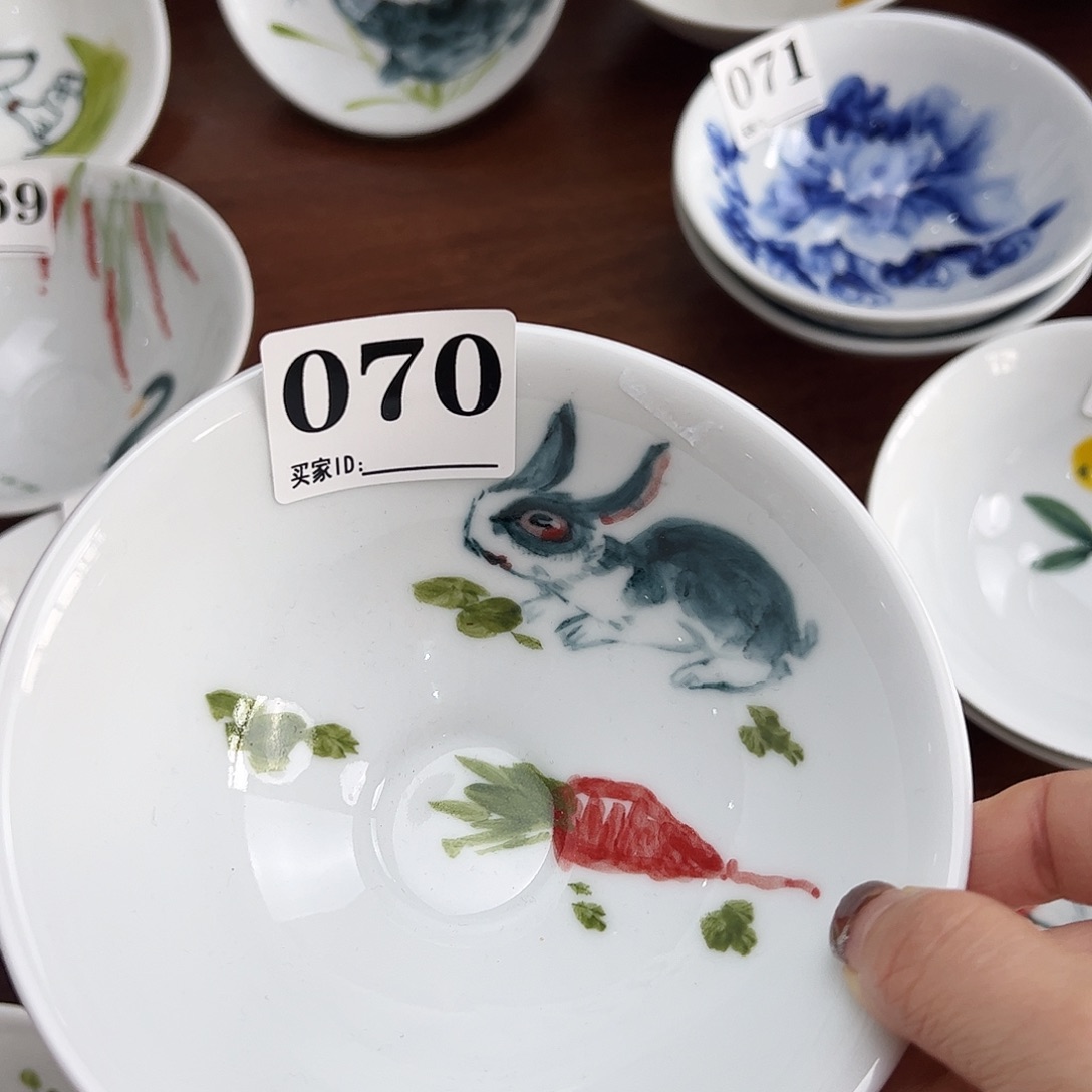 瓷片景德镇陶瓷手工手绘制作