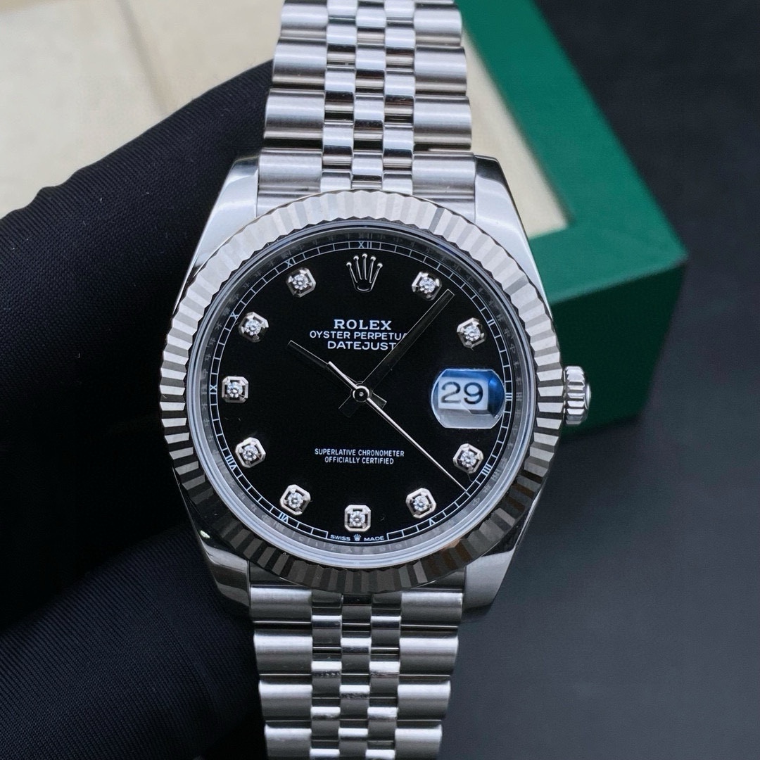 99新 Rolex/劳力士 19年全套/日志126334黑盘钻/机械男表/表径41