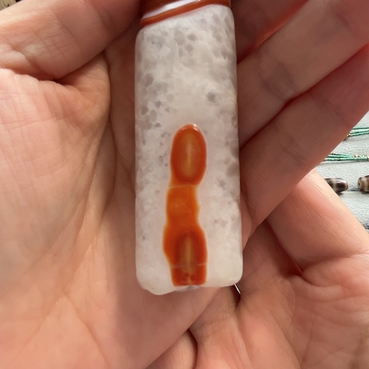 玛瑙/玉髓颈饰合金藏地朵朵强哥精品玛瑙柱