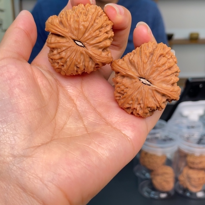 文玩核桃把件文玩核桃红皮南疆石
