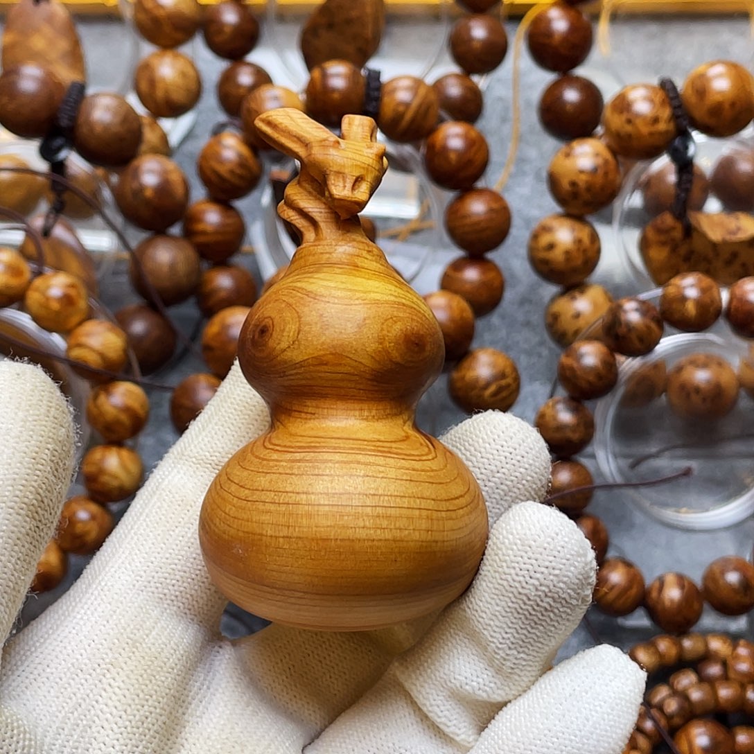 柏木手串/手链太行崖柏对眼葫芦