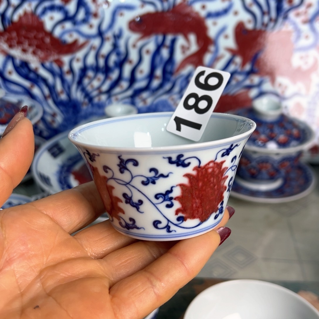 杯G*青花釉里红原矿