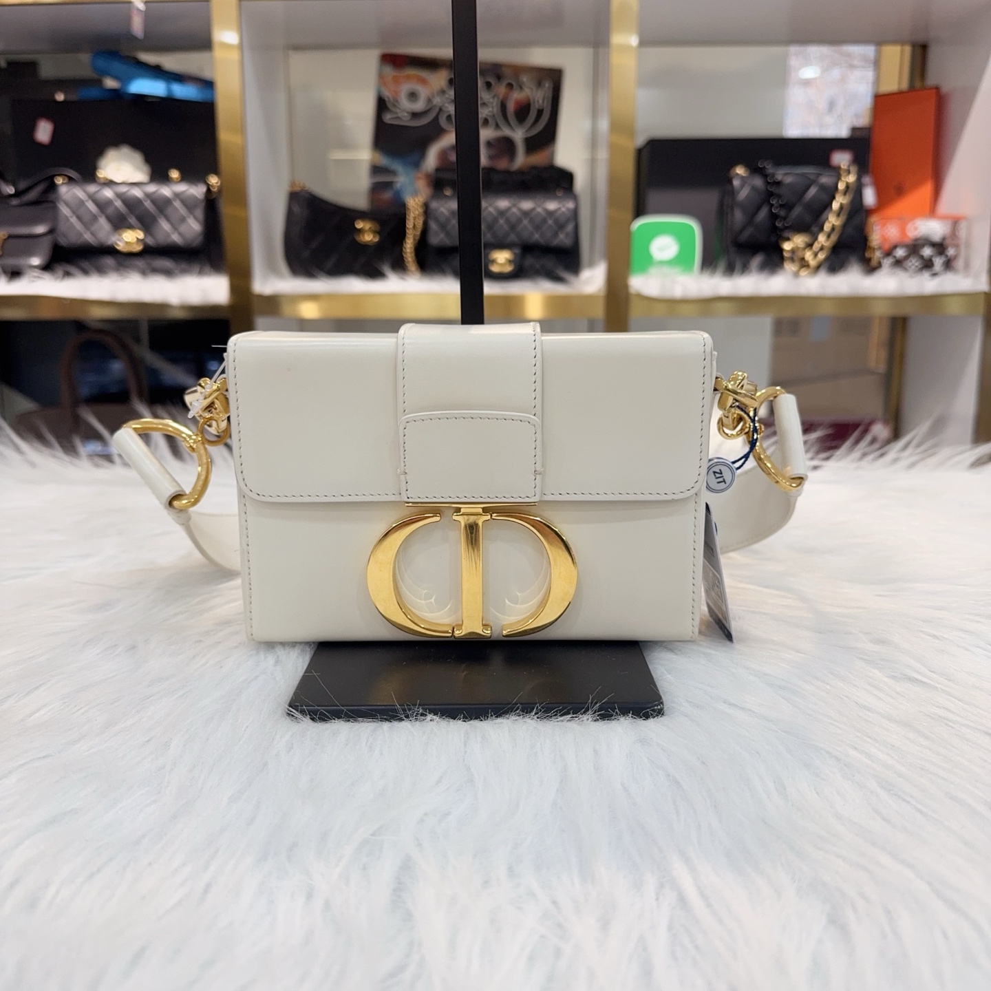 95新 DIOR/迪奥 白色盒子包，20年编码