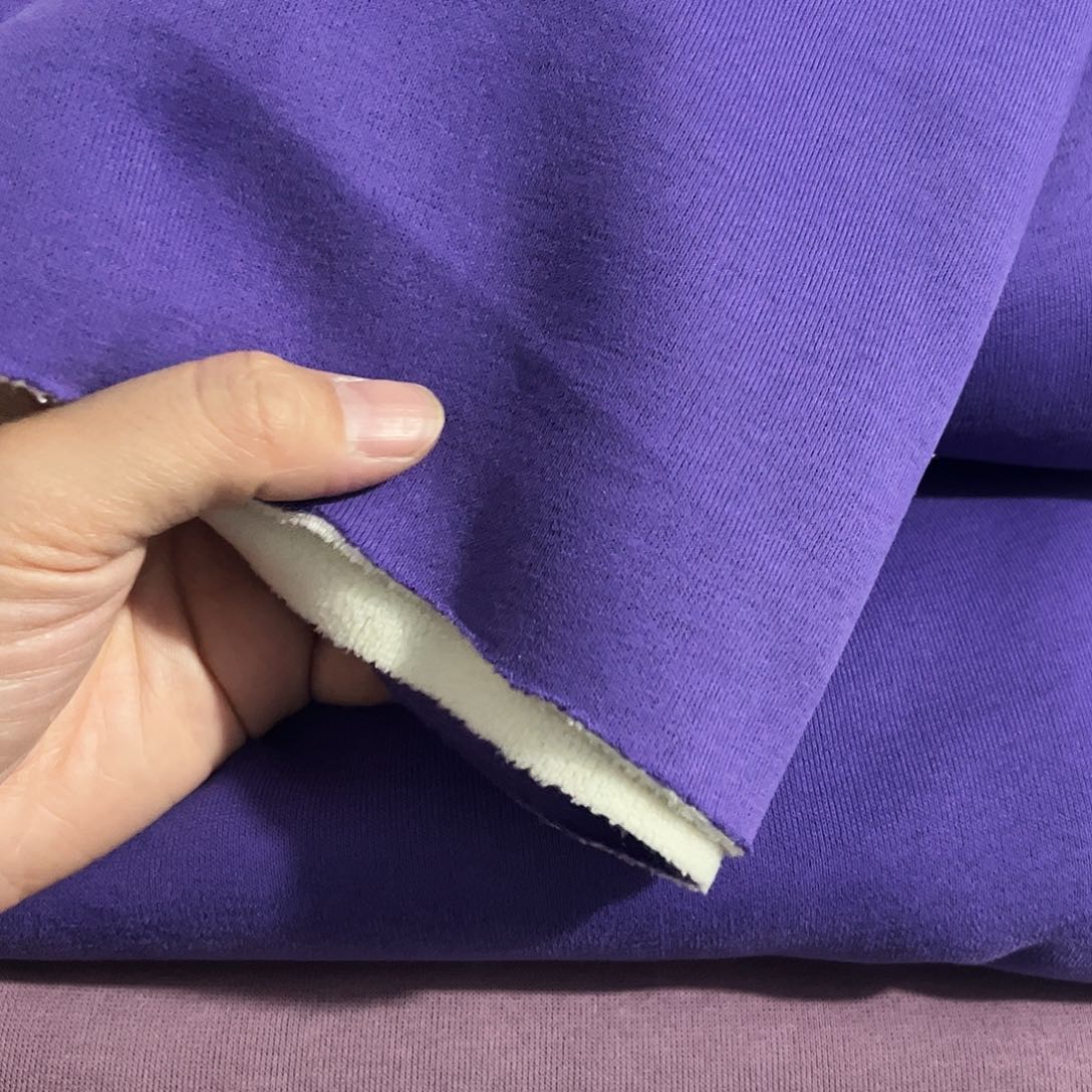 淡***）紫色奥利绒1米长带螺纹