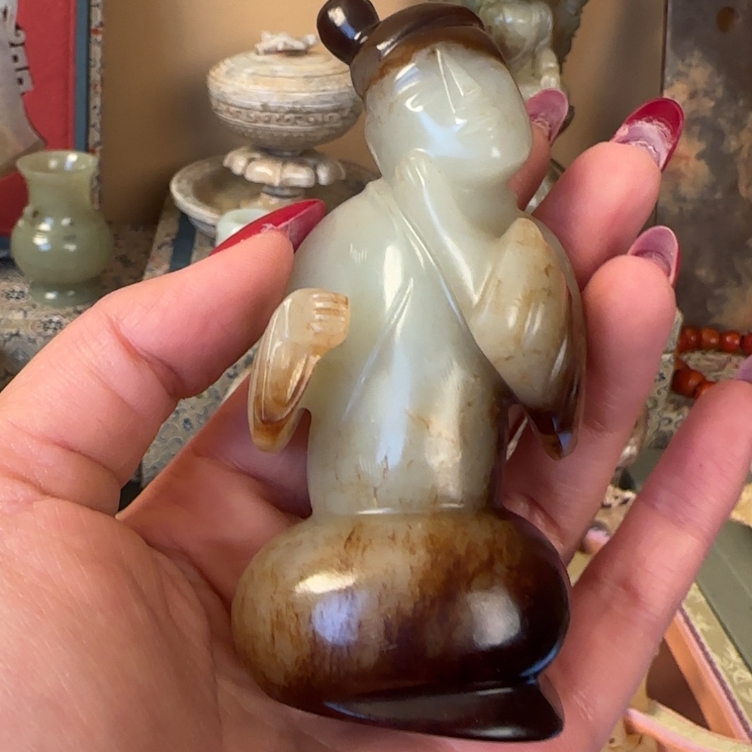 任***然和田玉未镶嵌摆件