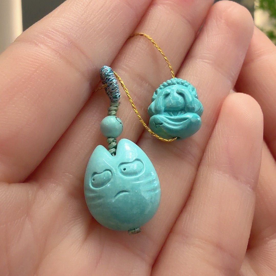 绿松石未镶嵌颈饰