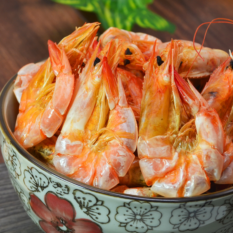 本港即食虾干野生对虾干海鲜九节虾干白刺虾干虾干海虾烤虾干即食