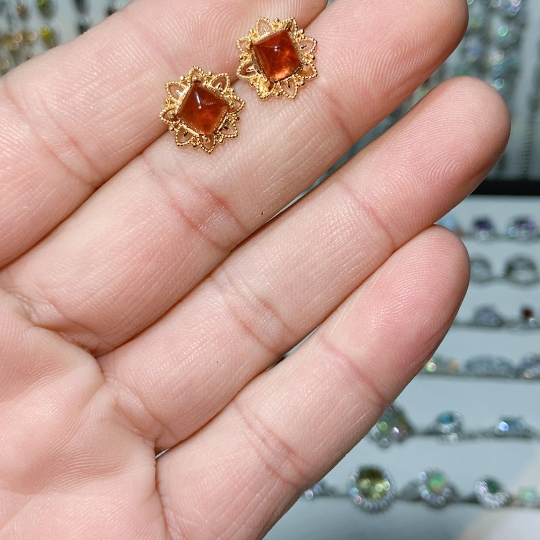 紫晶珠宝半成品银S925镶嵌