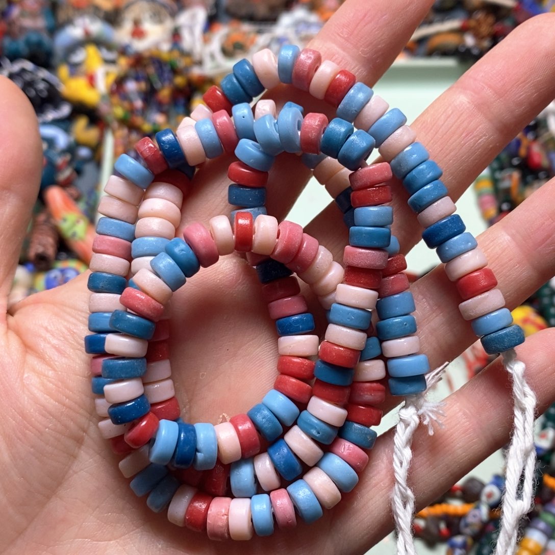 琉璃颈饰甜甜圈链子