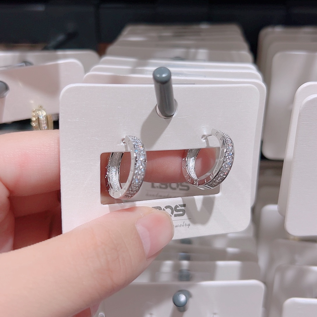 琉璃纯铜合金耳环的