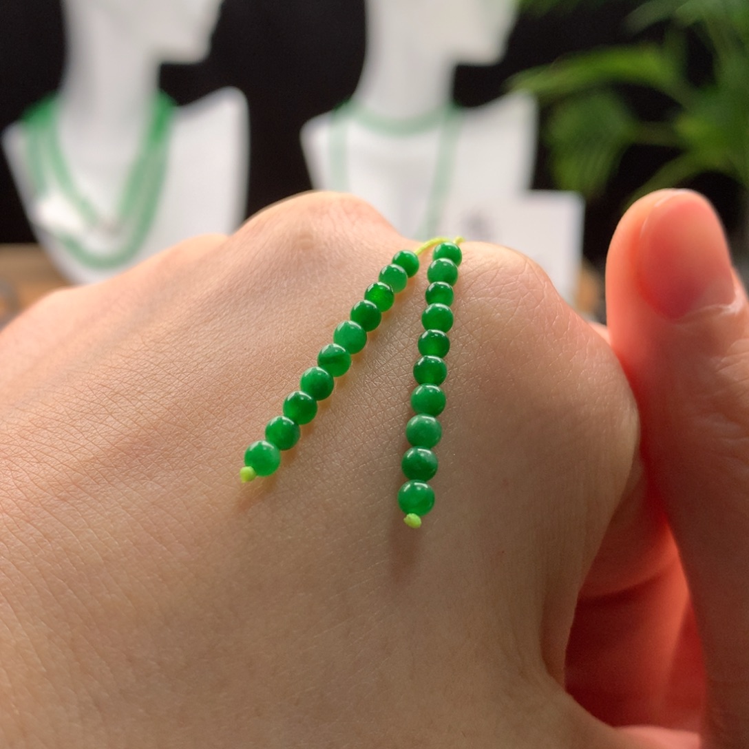 翡翠手链未镶嵌天然缅甸A货翡翠