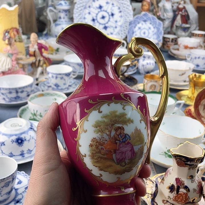 中古欧瓷瓷器小房子