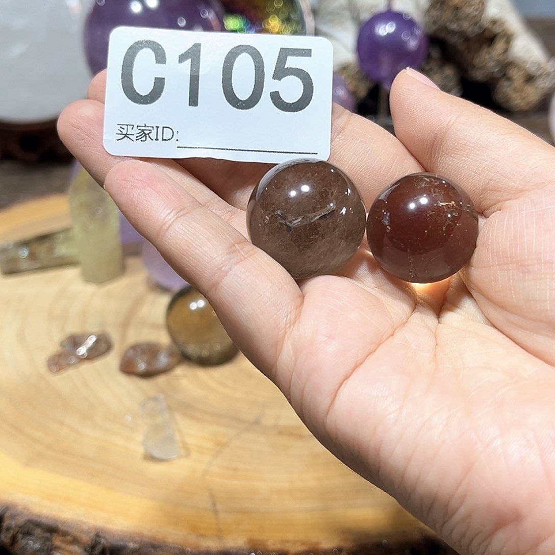 水晶珠宝半成品未镶嵌多样性发一对微瑕