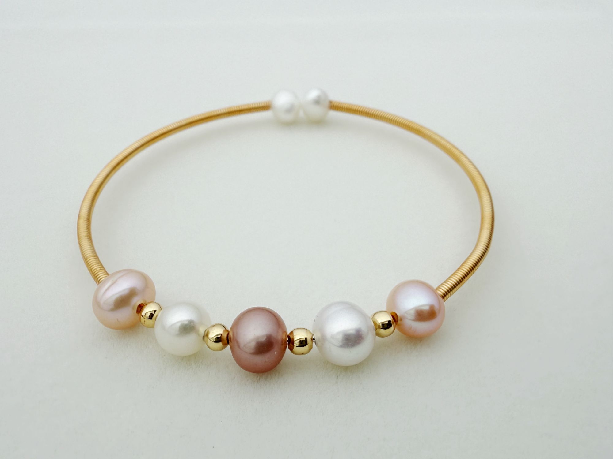 【聚宝】淡水珍珠 5-6mm 6-7mm 手镯 