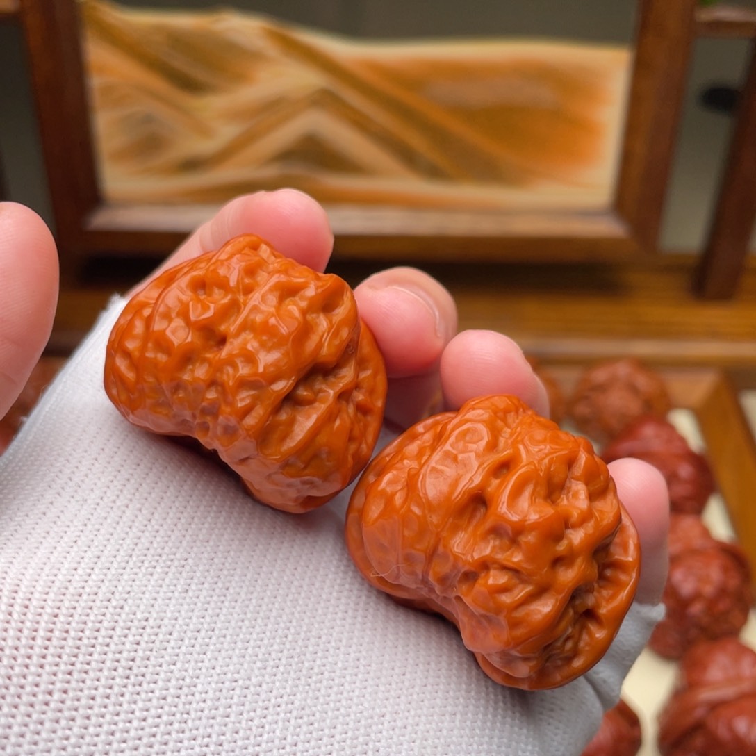 文玩核桃把件蛤蟆头38