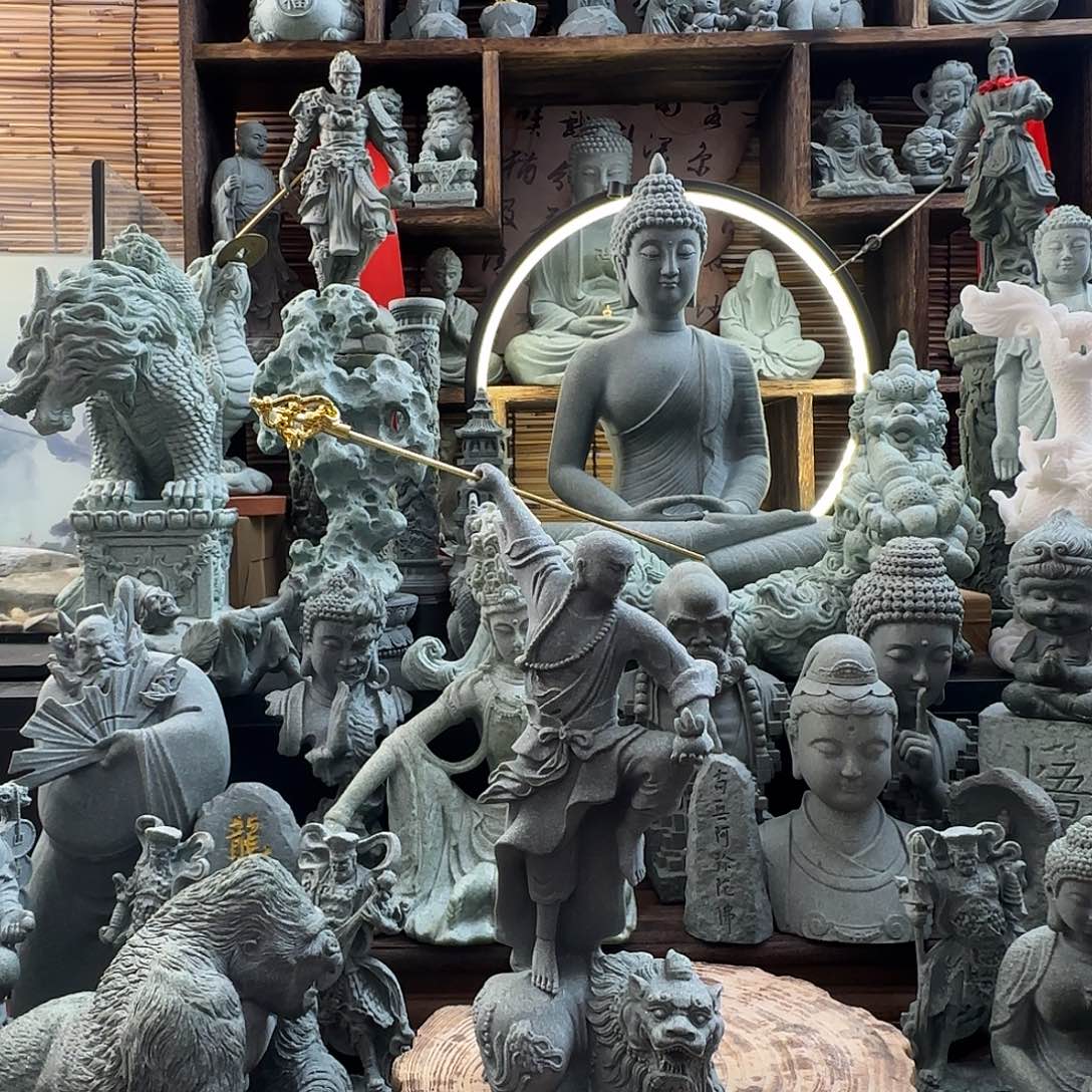 石材伏魔地藏王菩萨一尊