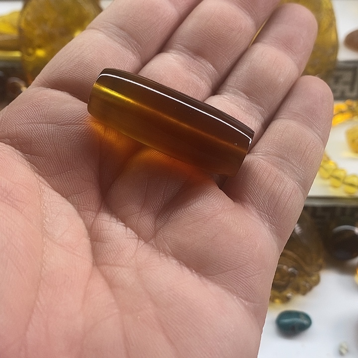 琥珀珠宝奇石未镶嵌桶珠