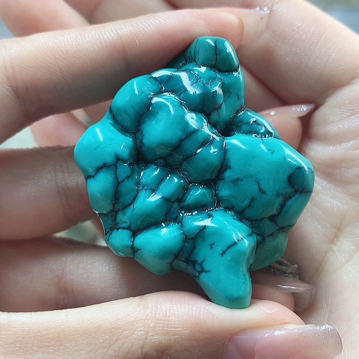 绿松石珠宝奇石未镶嵌爱**筑