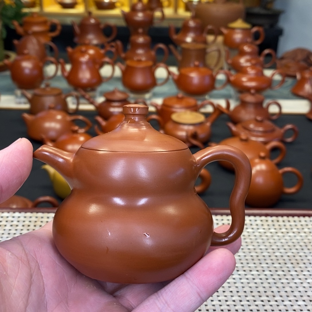 紫砂茶壶懒*洋潮州手拉壶