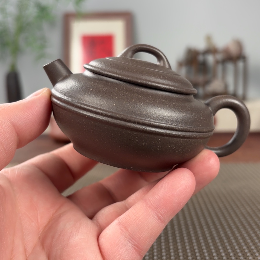 紫砂茶壶黄龙山原矿紫砂壶135