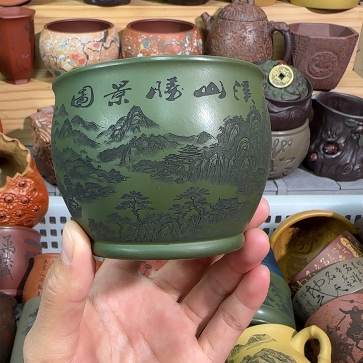 紫砂茶杯原矿紫砂杯