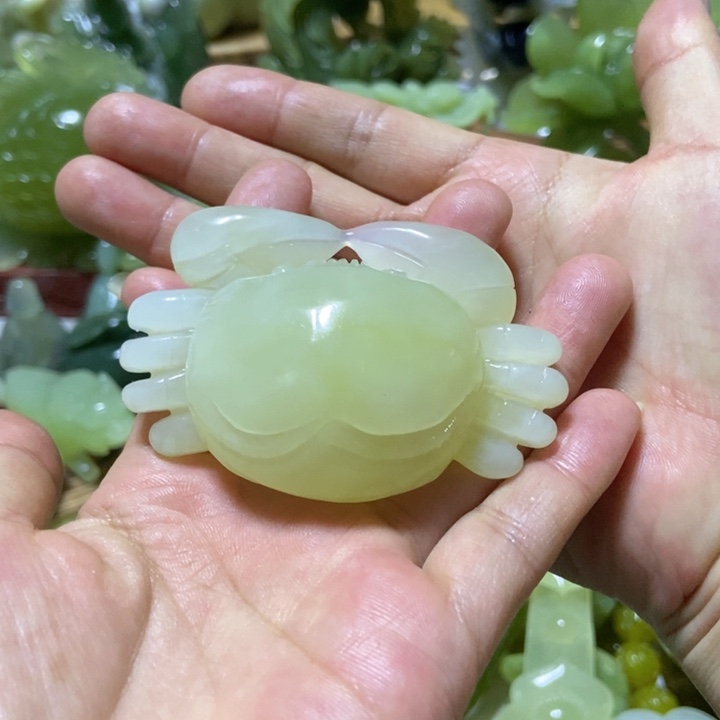 【闪购商品】蛇纹石玉把件未镶嵌