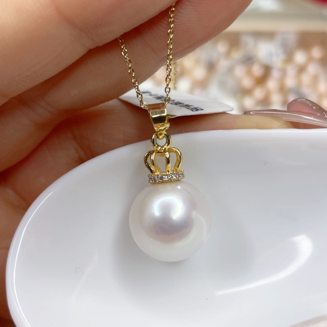 淡水珍珠未镶嵌吊坠(赠链)