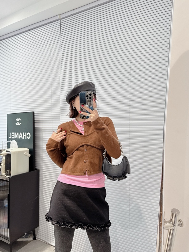 圆领羊毛小开衫【no退no换】