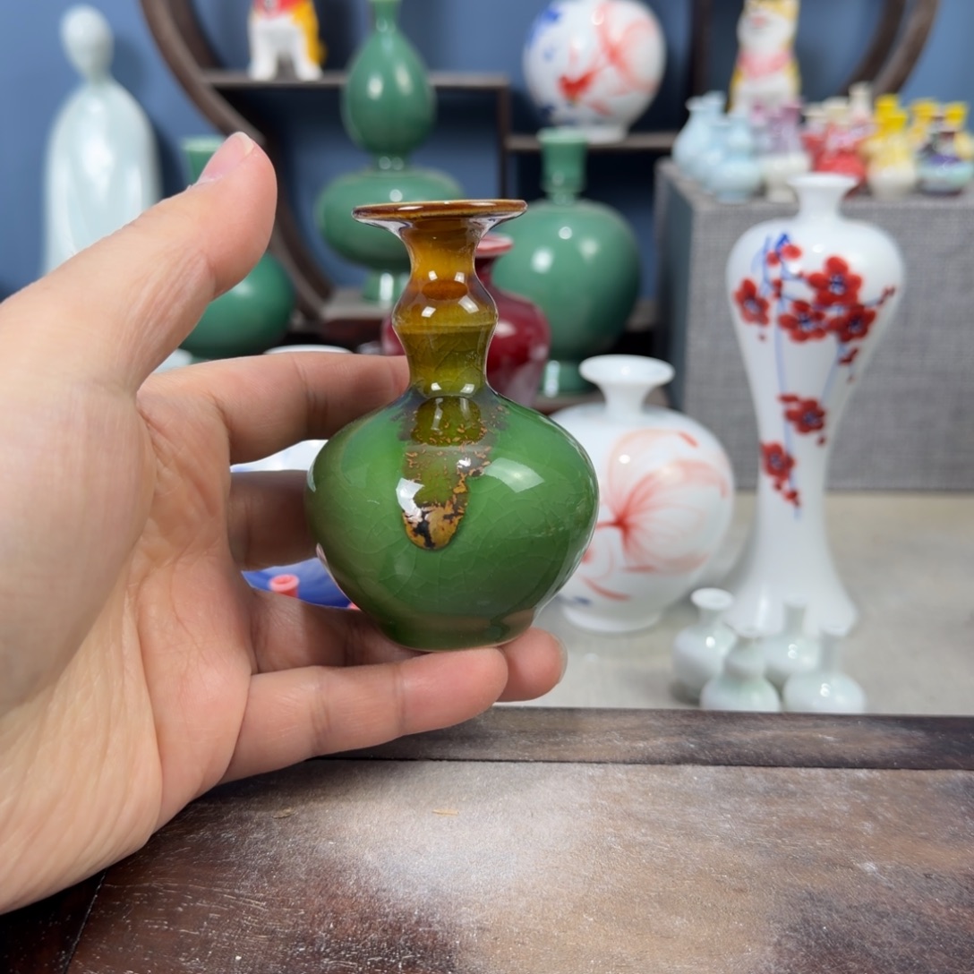 陶瓷手工小花器摆件