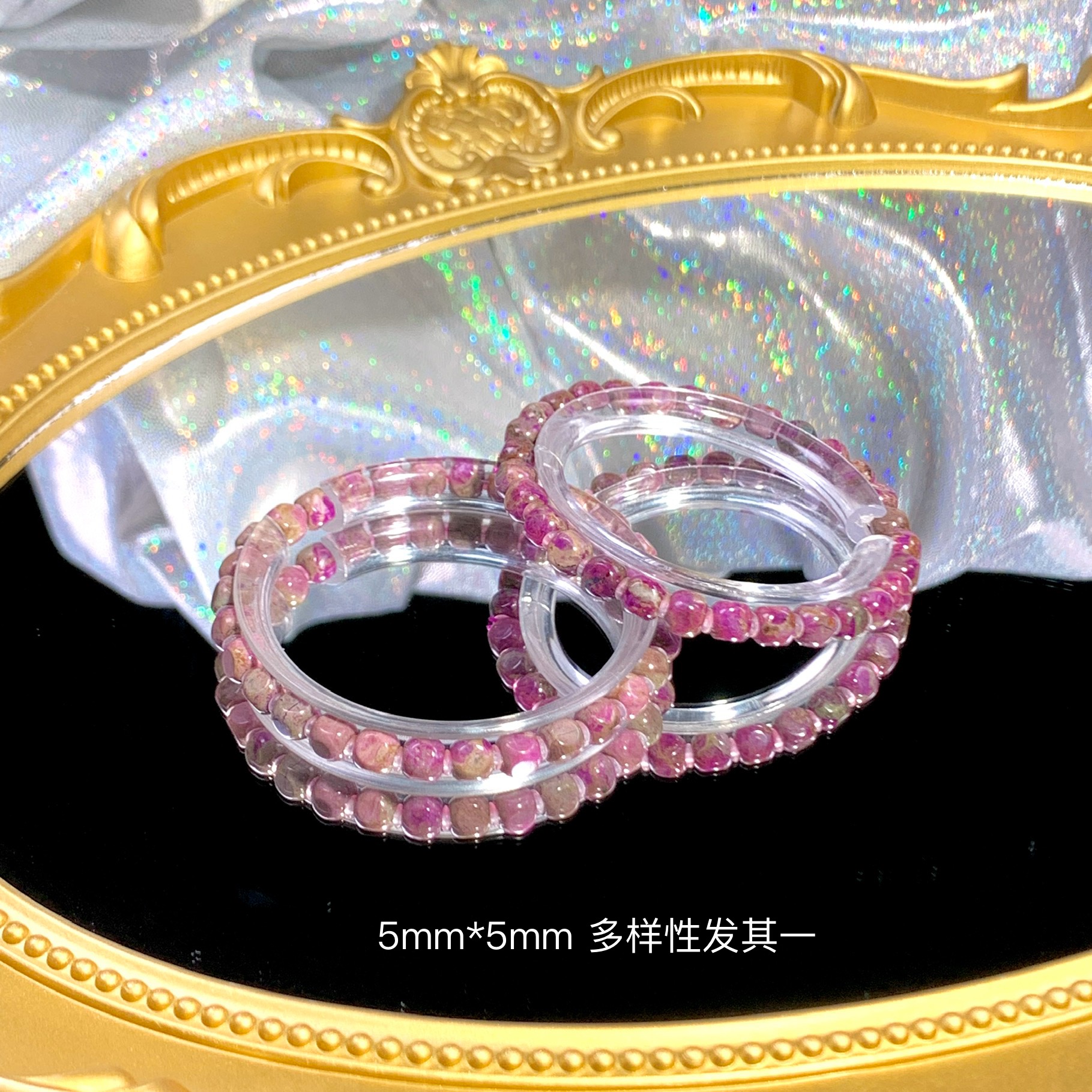 潮生石丨舒俱来六方珠素手串5mm*5mm/多样性发其一/C01880