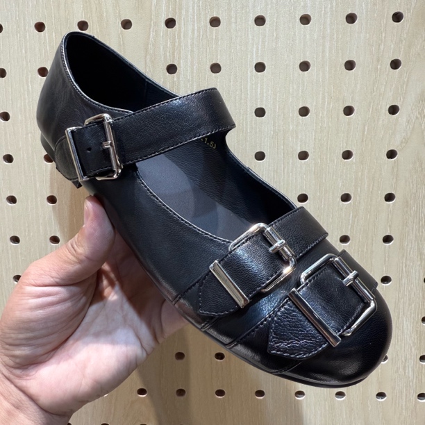 2025秋季新款真皮平底鞋女玛丽珍鞋芭蕾舞鞋单鞋百搭