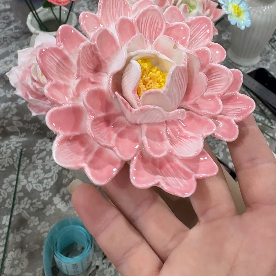 陶瓷花拍满20元发货，爱退款拉黑