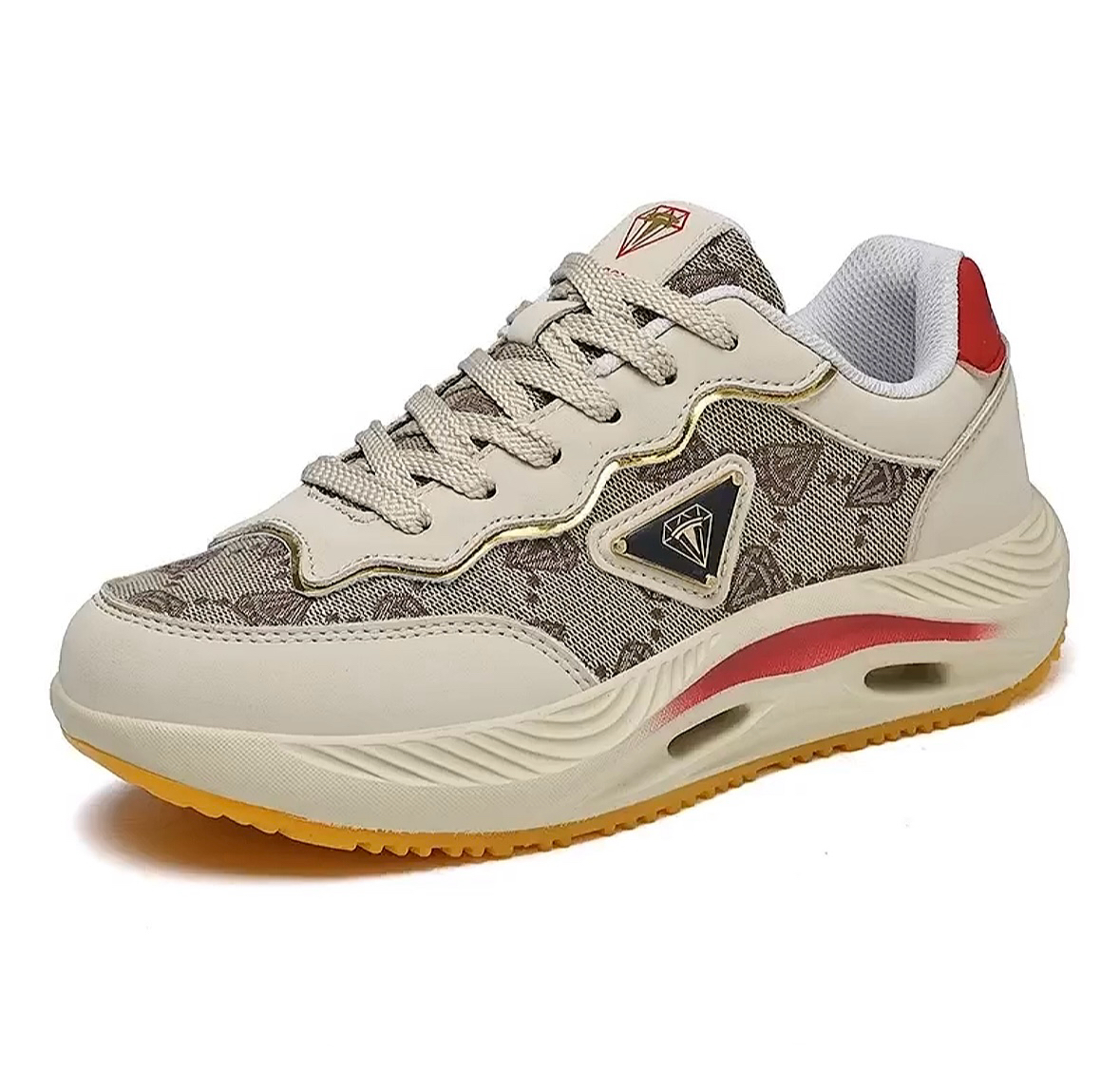 TSL25688 高端私人定制厚底板鞋 轻奢时尚休闲百搭复古提花阿甘鞋