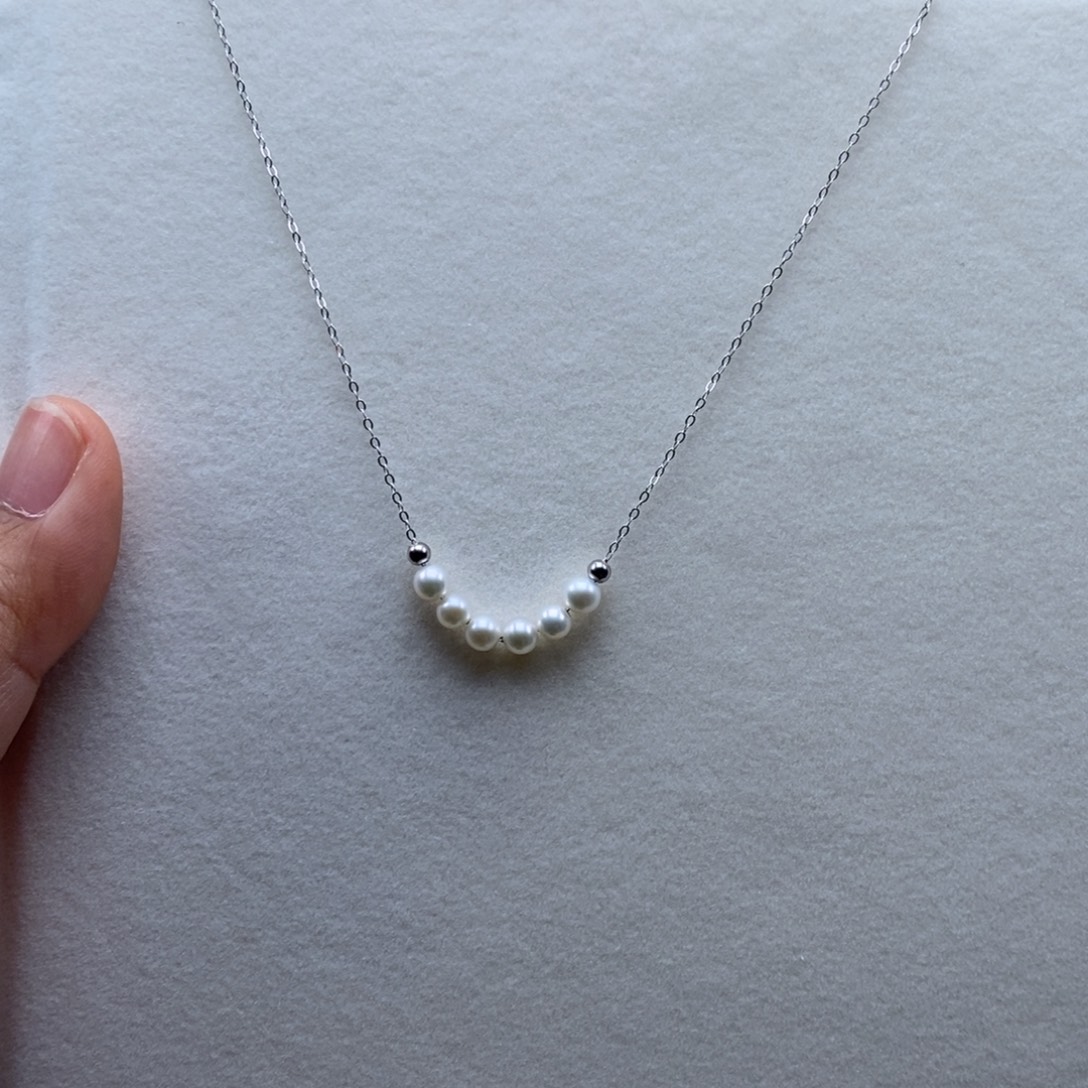 蓝***子项链未镶嵌淡水珍珠802