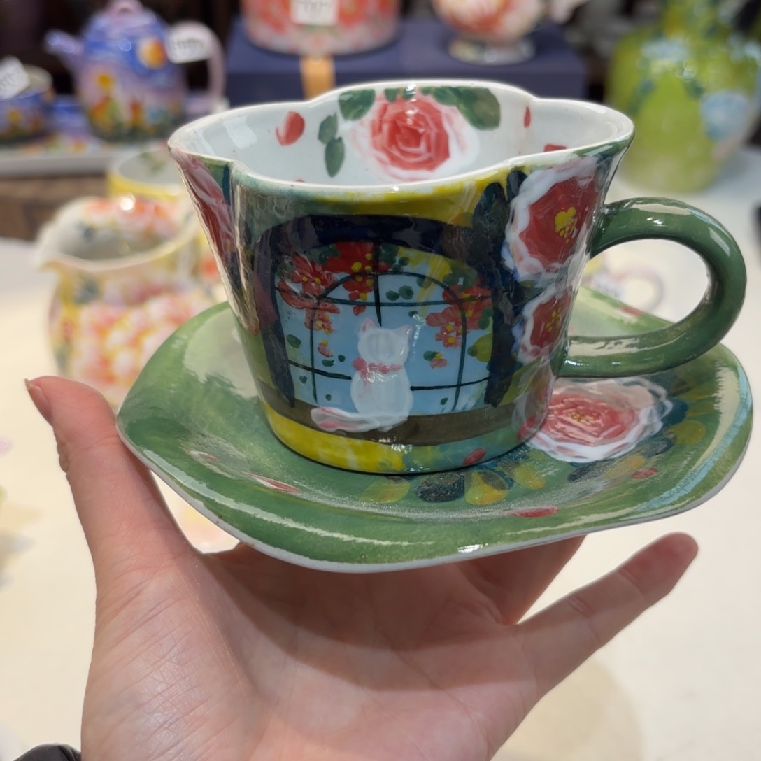 景德镇手绘高温釉下彩陶瓷茶具