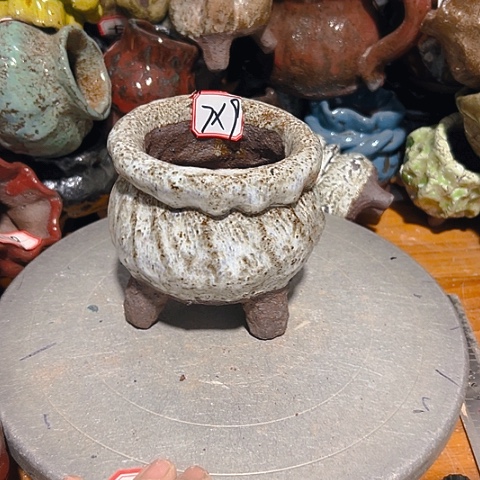 粗陶花盆手工花盆