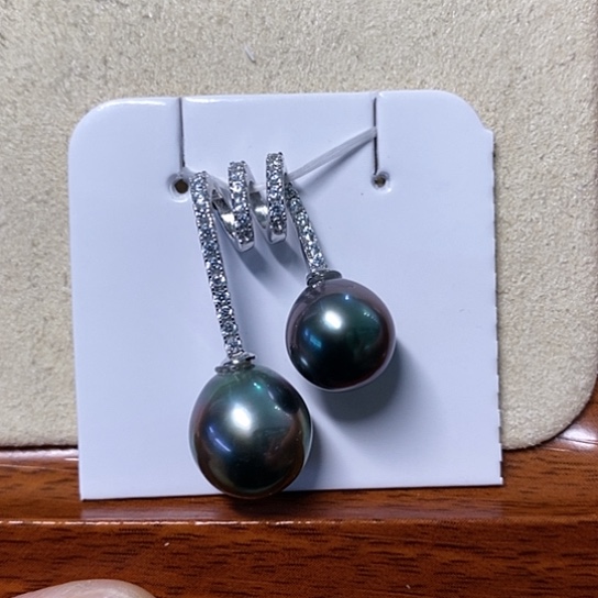 海水珍珠颈饰银S925镶嵌8-12