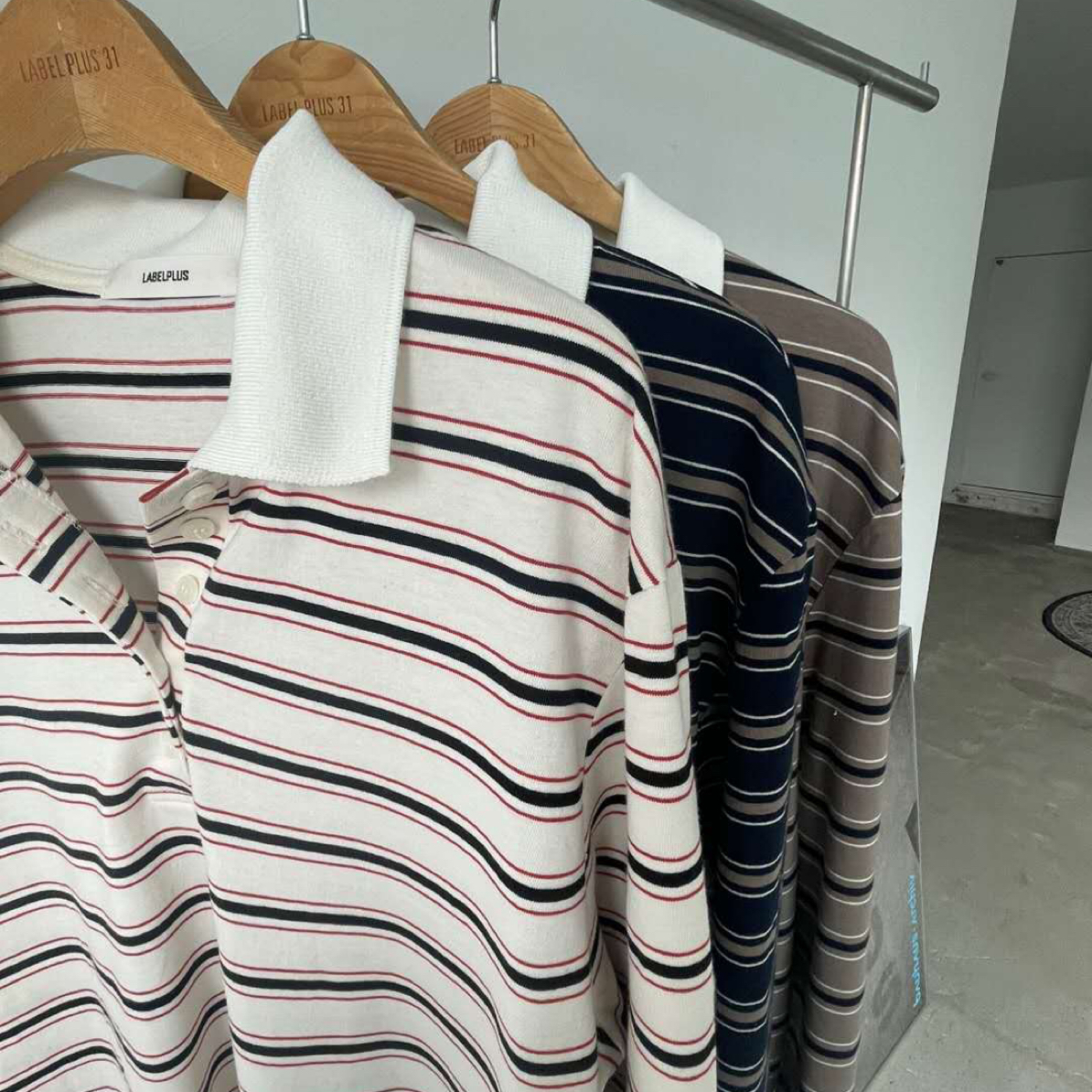韩国泡菜东大门正品韩代 no退换 自留polo条纹