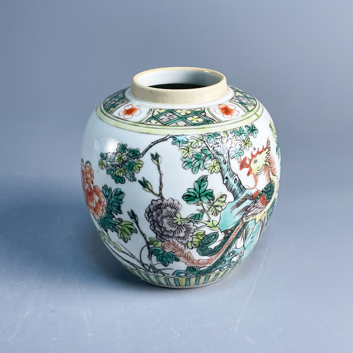 清光绪五彩凤凰牡丹罐-M25LD00BB89