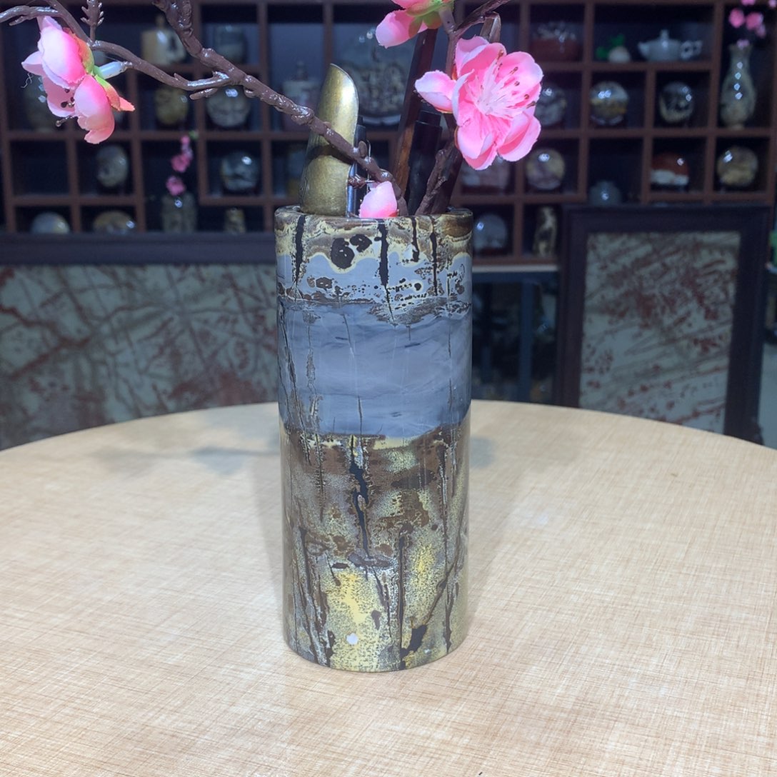 紫砂，广西国画石摆件，收藏观赏