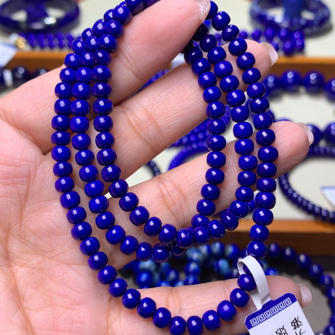 青金石手串未镶嵌5m