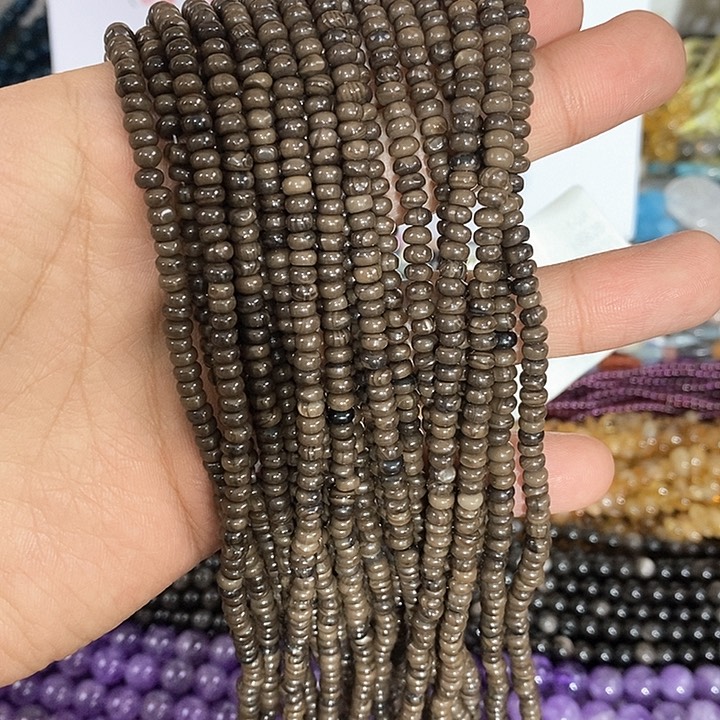 玛瑙/玉髓珠宝半成品合金2条装2.5X4.5mm咖啡玛瑙隔片