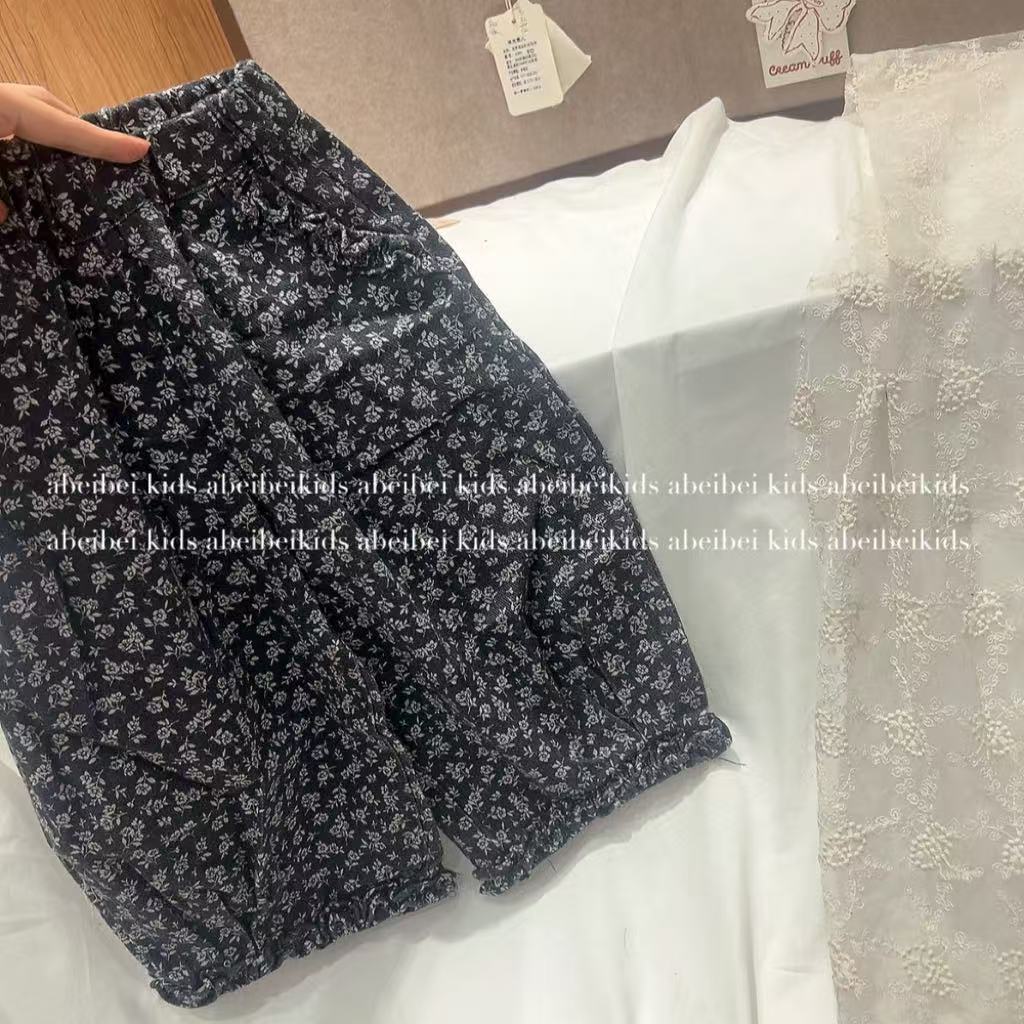 A4【碎花038款花边裤子】童装