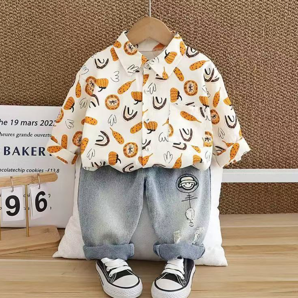 66559春秋新款男童小童休闲套装