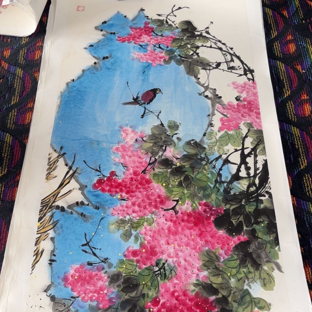 国画-***-绘画作品苗瑞华 婉